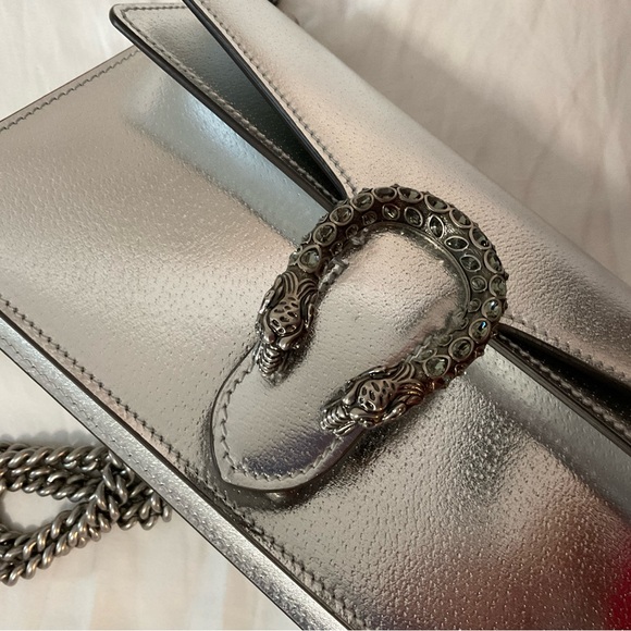 GUCCI pvc Crossbody Bags Metallic Calfskin MM Dionysus Shoulder Bag - Picture 9 of 15